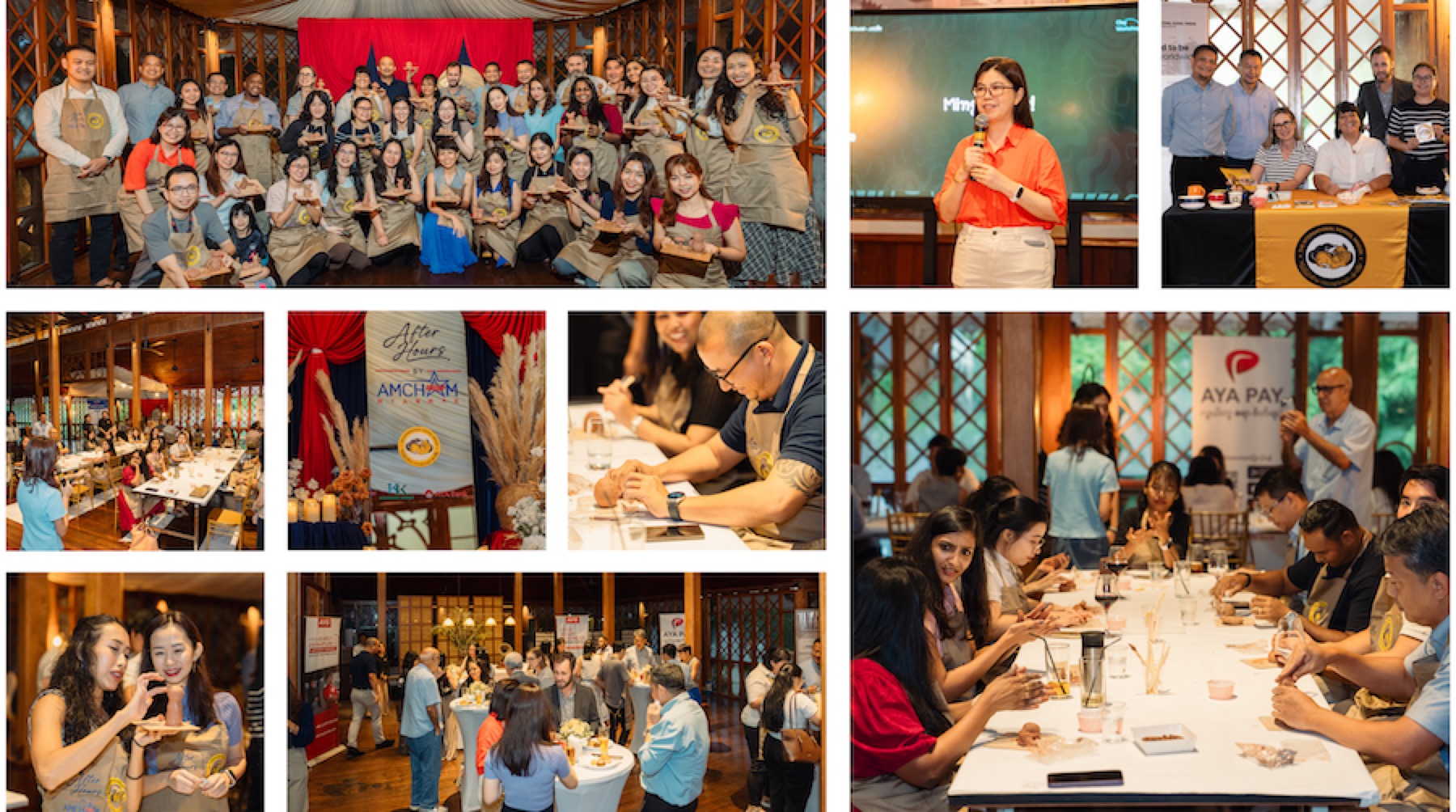 Collage from the Clay & Chill after hours social at the Governor’s Residence